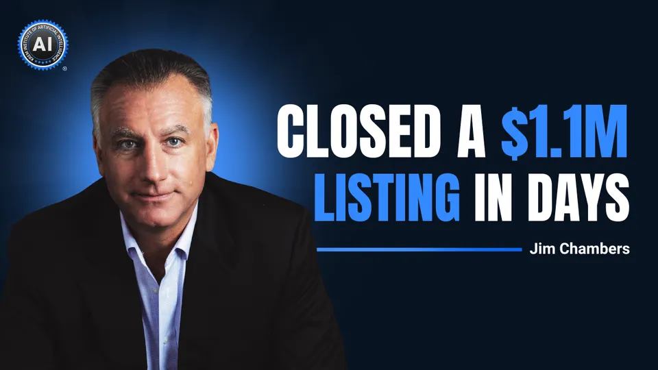 Jim Chambers: Closed a $1.1M listing in days