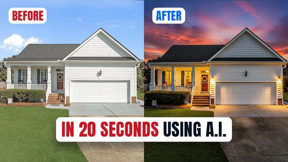 How to Instantly Create Twilight Photos with AI for Real Estate