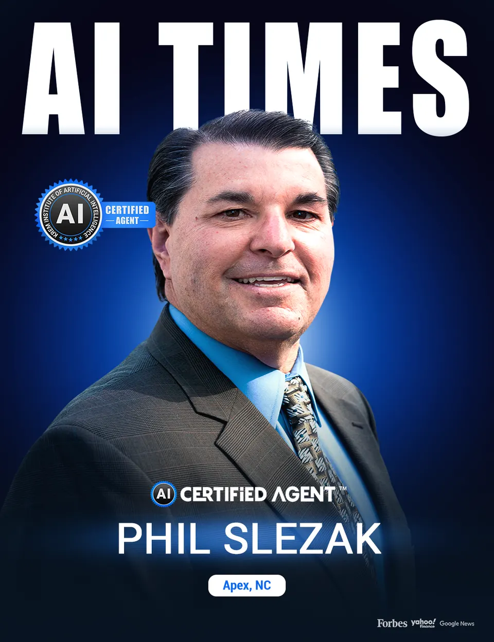 Phil Slezak on the cover of AI Times Magazine