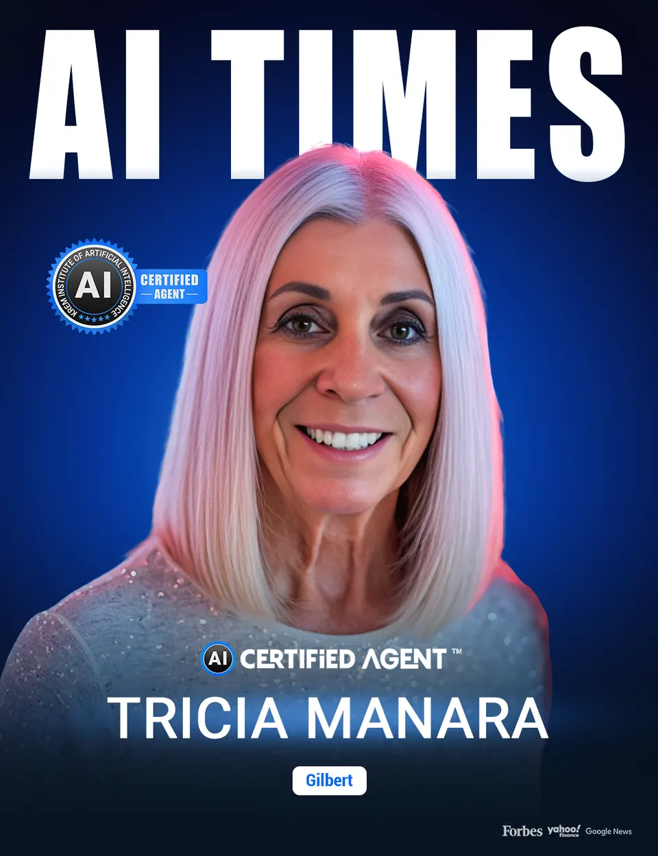 Tricia Manara on the cover of AI Times Magazine