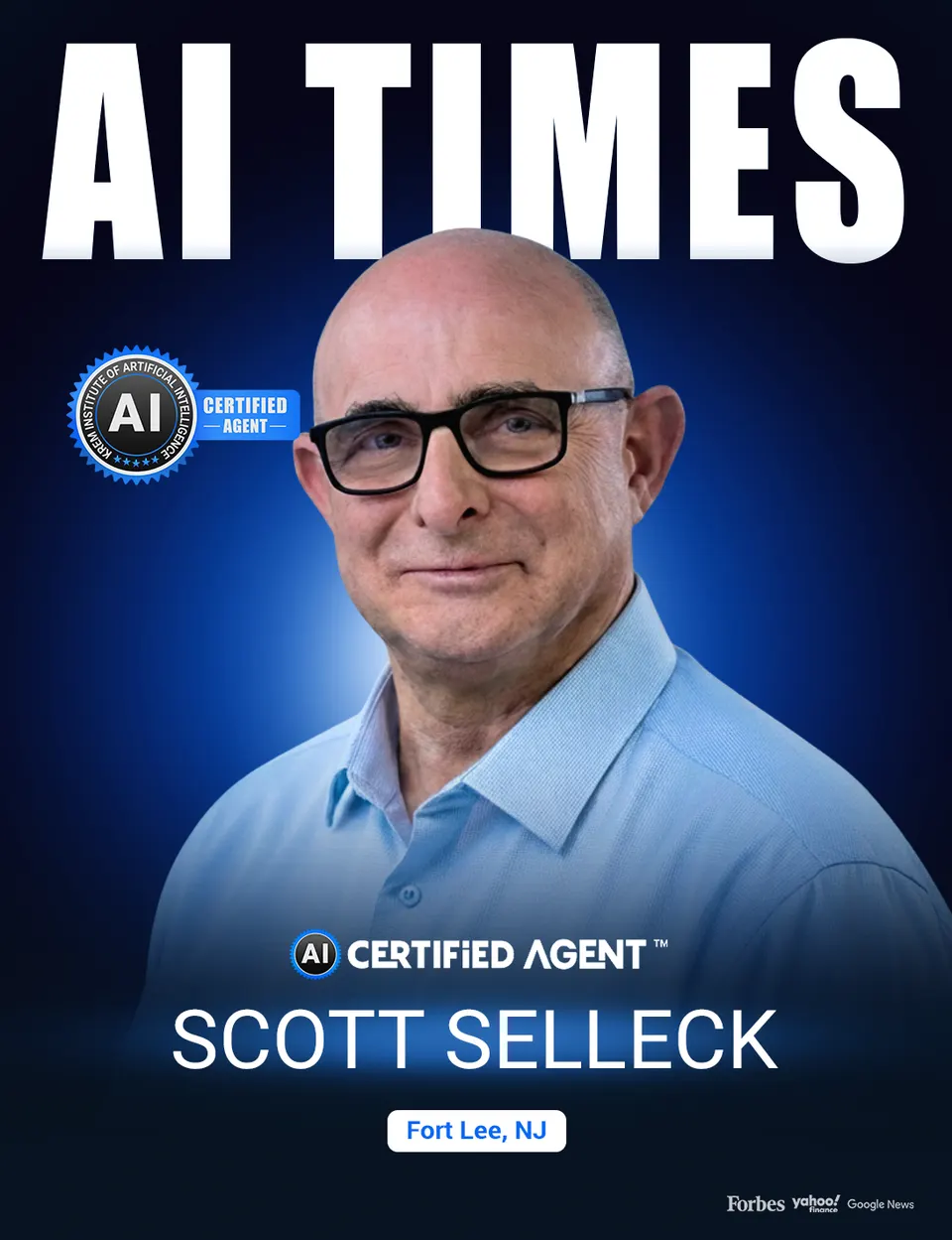 Scott Selleck on the cover of AI Times Magazine