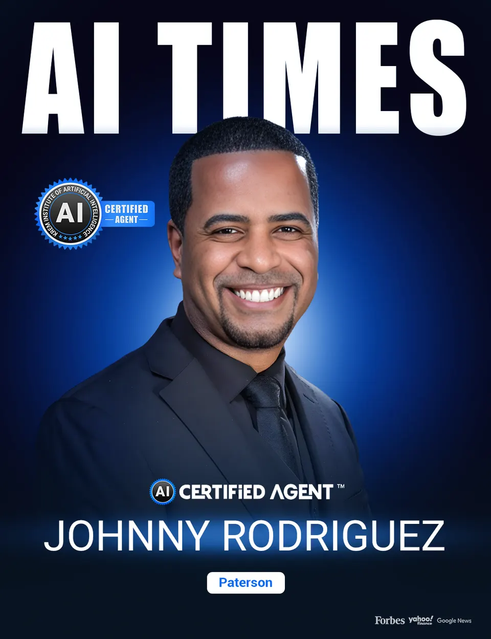 Johnny Rodriguez on the cover of AI Times Magazine