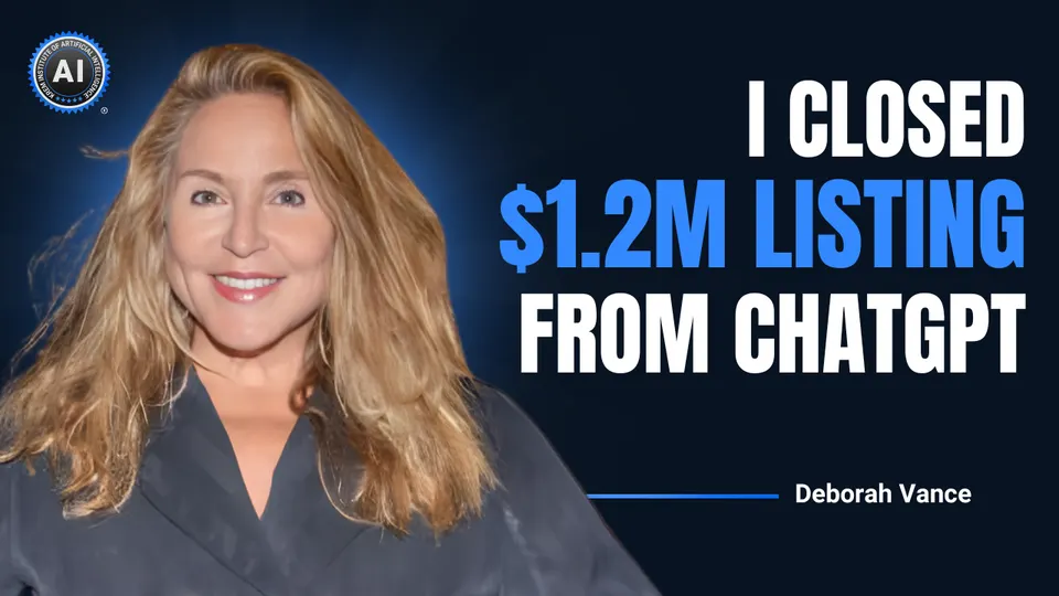 Deborah Vance: I closed a $1.2M listing from ChatGPT