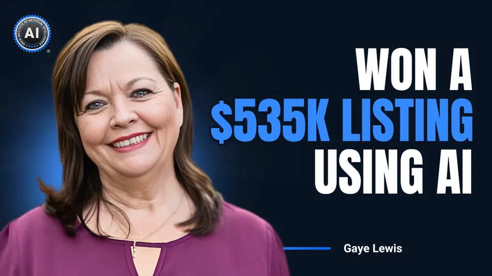Gaye Lewis: Won a $535K listing using AI