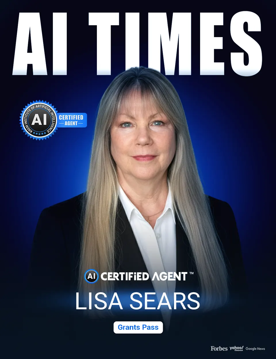 Lisa Sears on the cover of AI Times Magazine