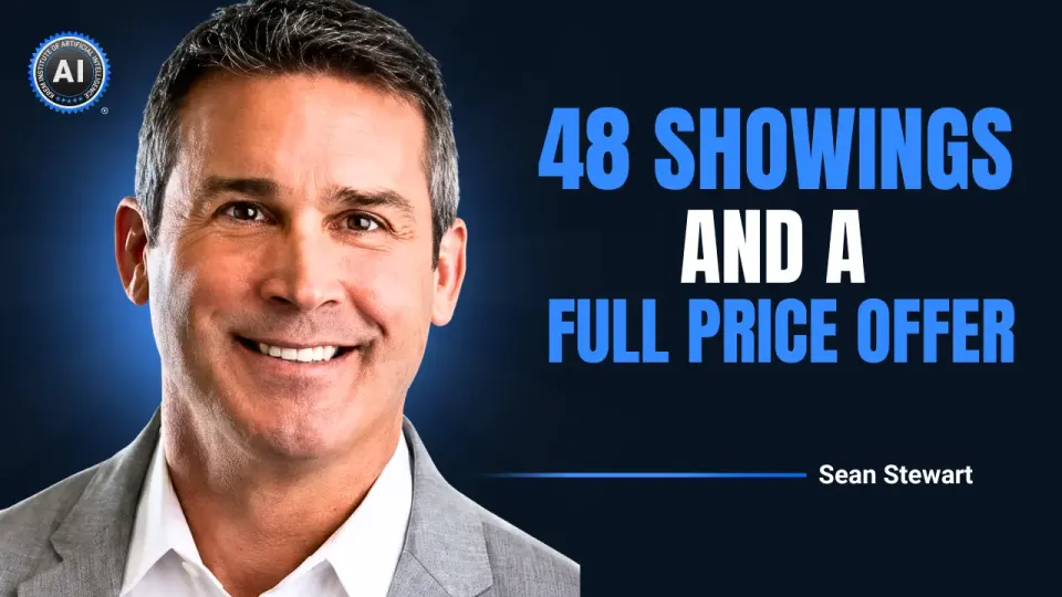 Sean Stewart: 48 showings and a full price offer