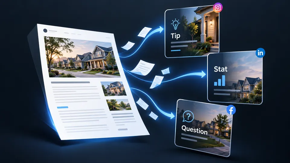 Turn a Blog Into Social Media Posts: a tip, a stat and a question